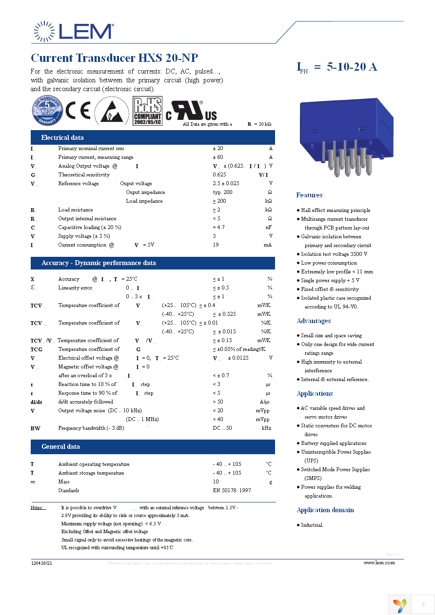 HXS 20-NP Page 1